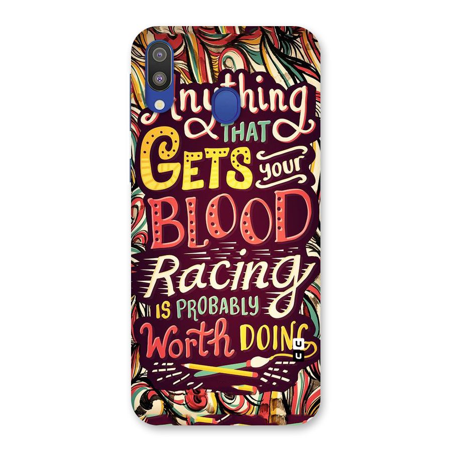 Blood Racing Back Case for Galaxy M20