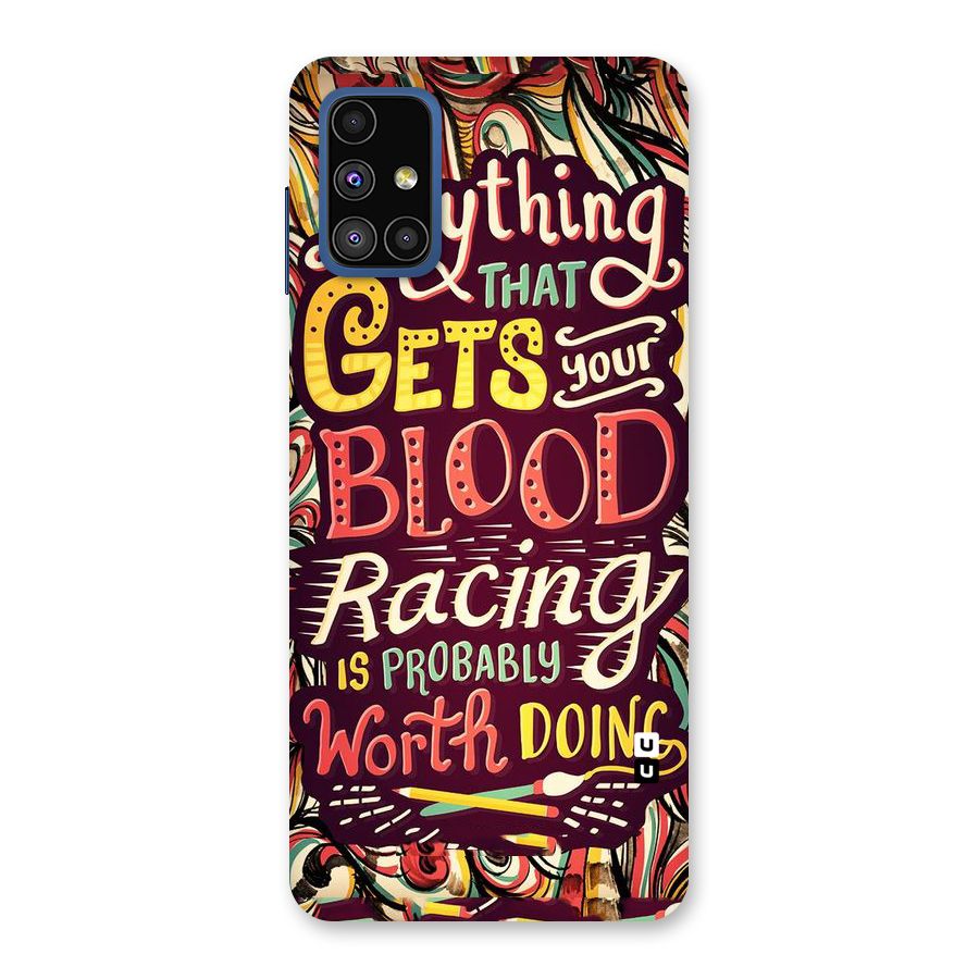 Blood Racing Back Case for Galaxy M51