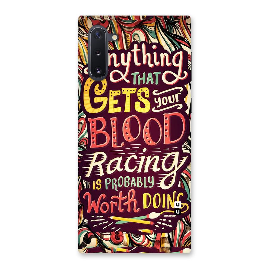 Blood Racing Back Case for Galaxy Note 10