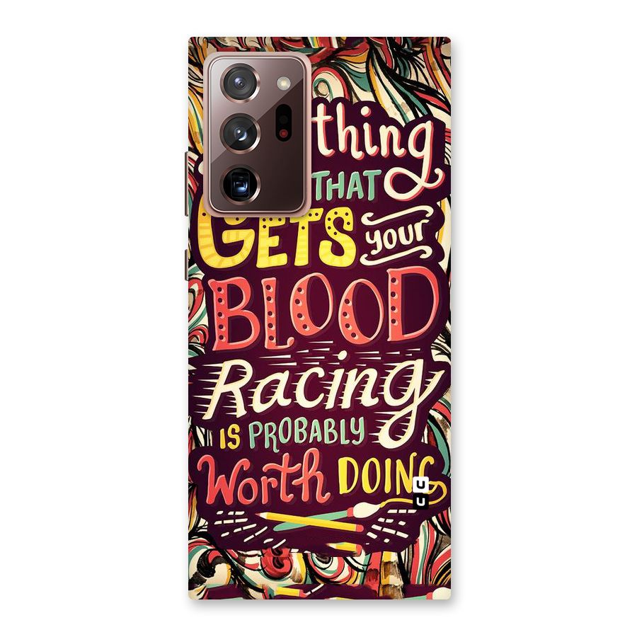 Blood Racing Back Case for Galaxy Note 20 Ultra