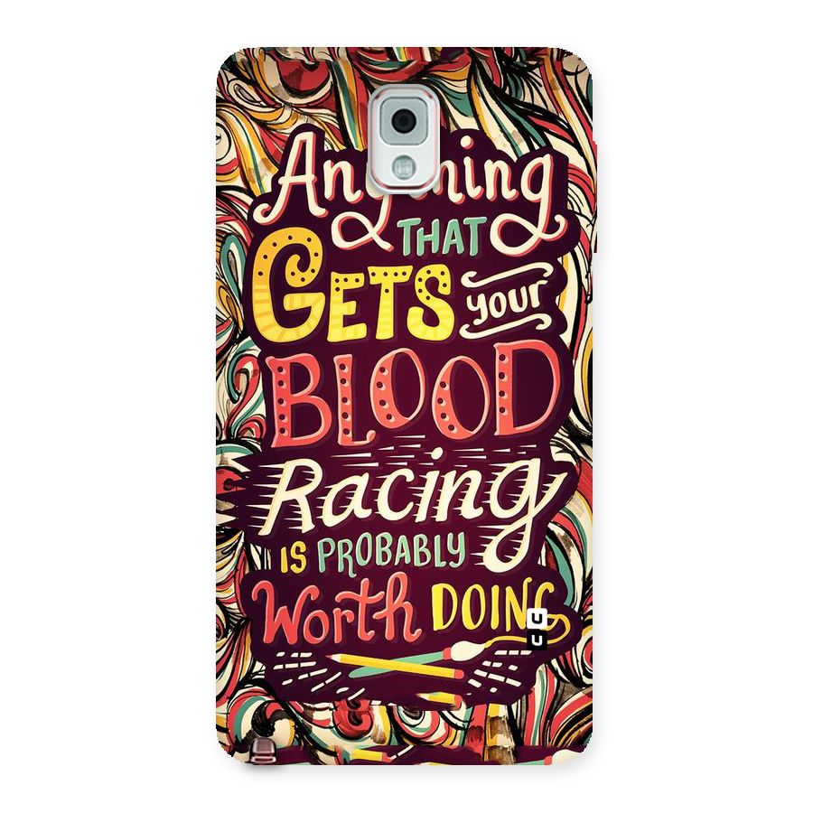 Blood Racing Back Case for Galaxy Note 3