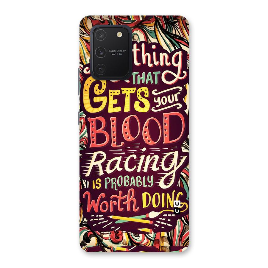 Blood Racing Back Case for Galaxy S10 Lite