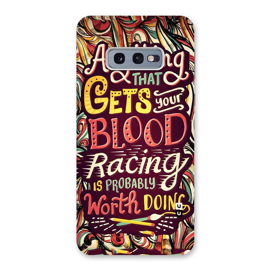 Blood Racing Back Case for Galaxy S10e