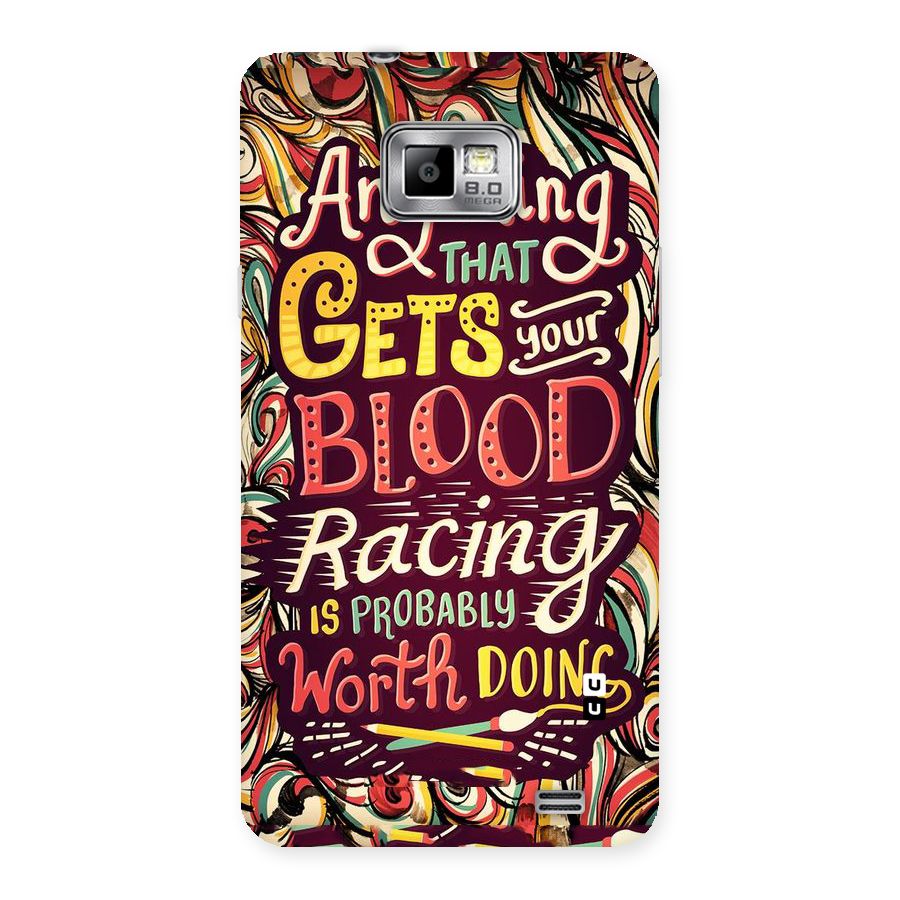 Blood Racing Back Case for Galaxy S2