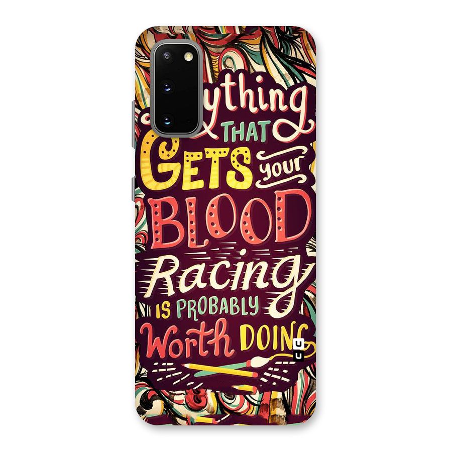 Blood Racing Back Case for Galaxy S20