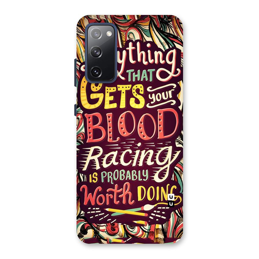 Blood Racing Back Case for Galaxy S20 FE