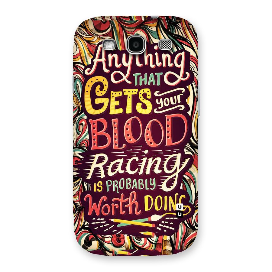 Blood Racing Back Case for Galaxy S3