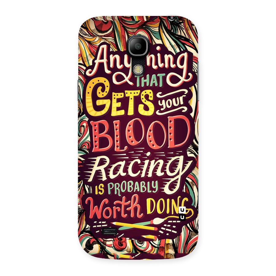 Blood Racing Back Case for Galaxy S4 Mini