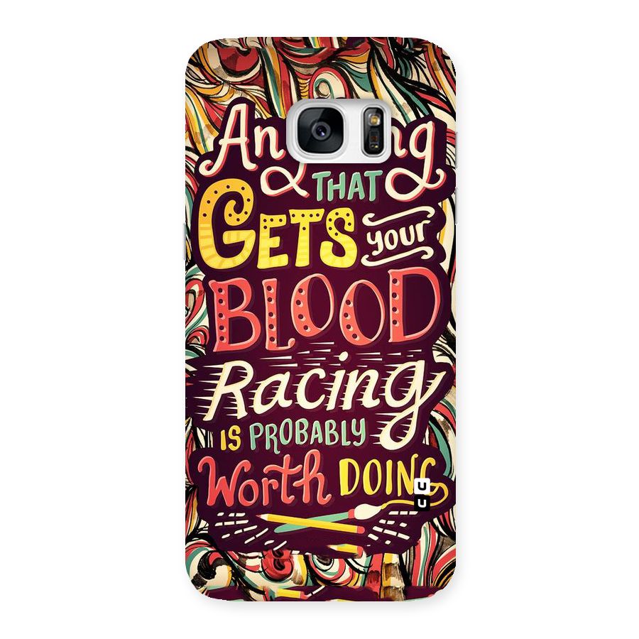 Blood Racing Back Case for Galaxy S7 Edge