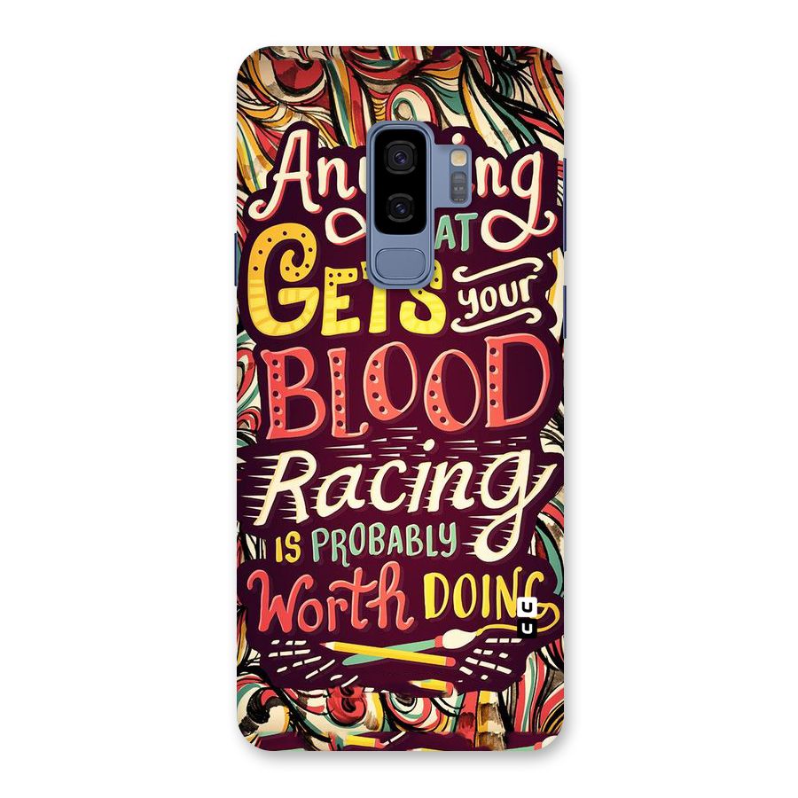 Blood Racing Back Case for Galaxy S9 Plus