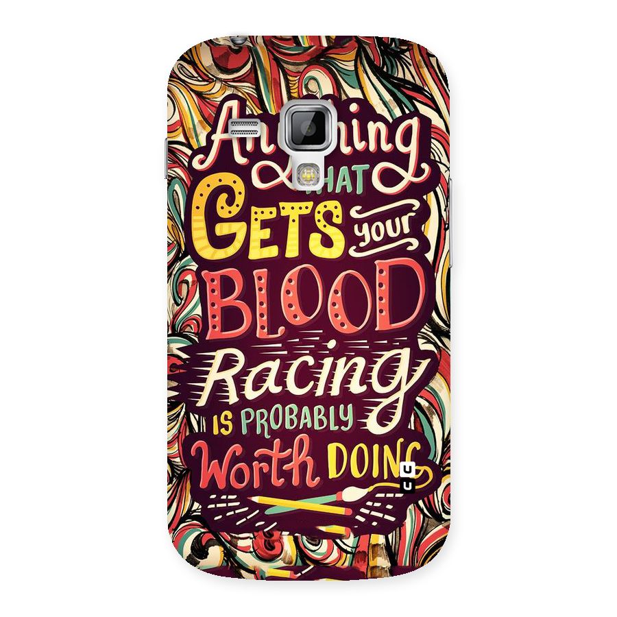 Blood Racing Back Case for Galaxy S Duos