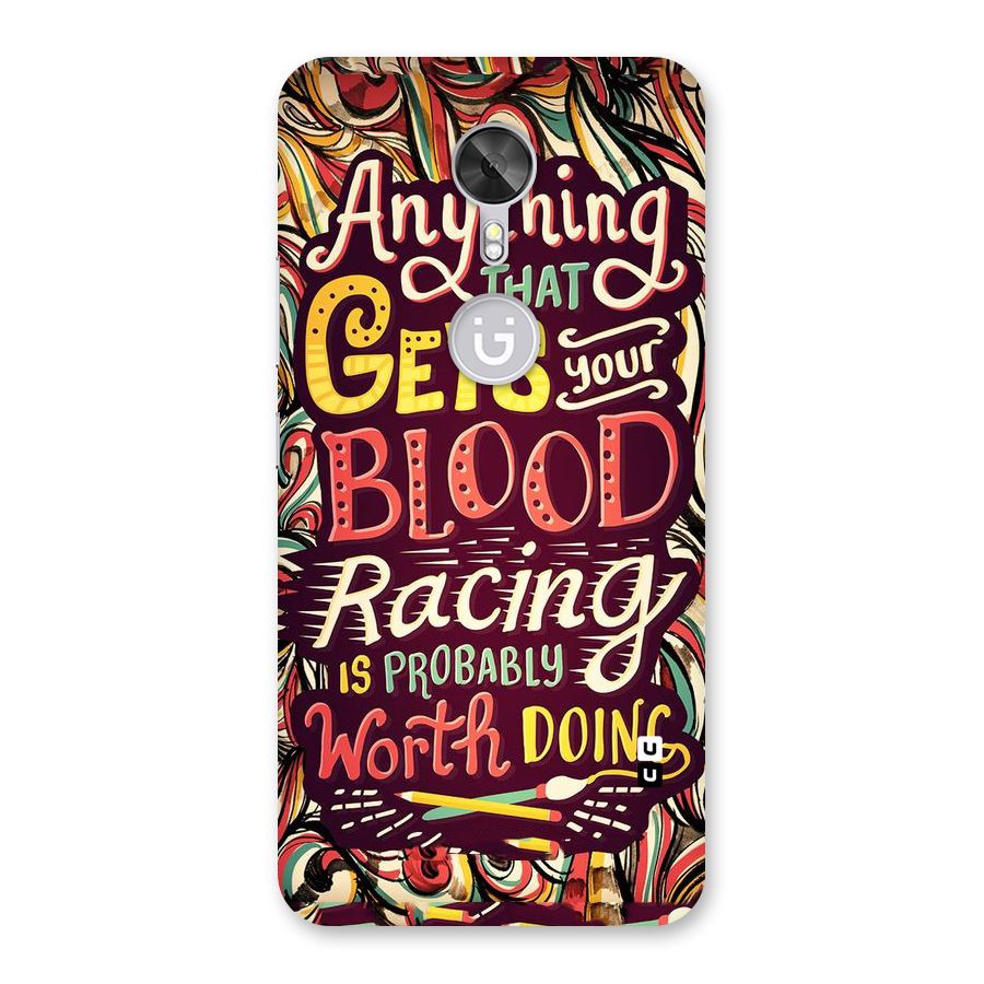 Blood Racing Back Case for Gionee A1