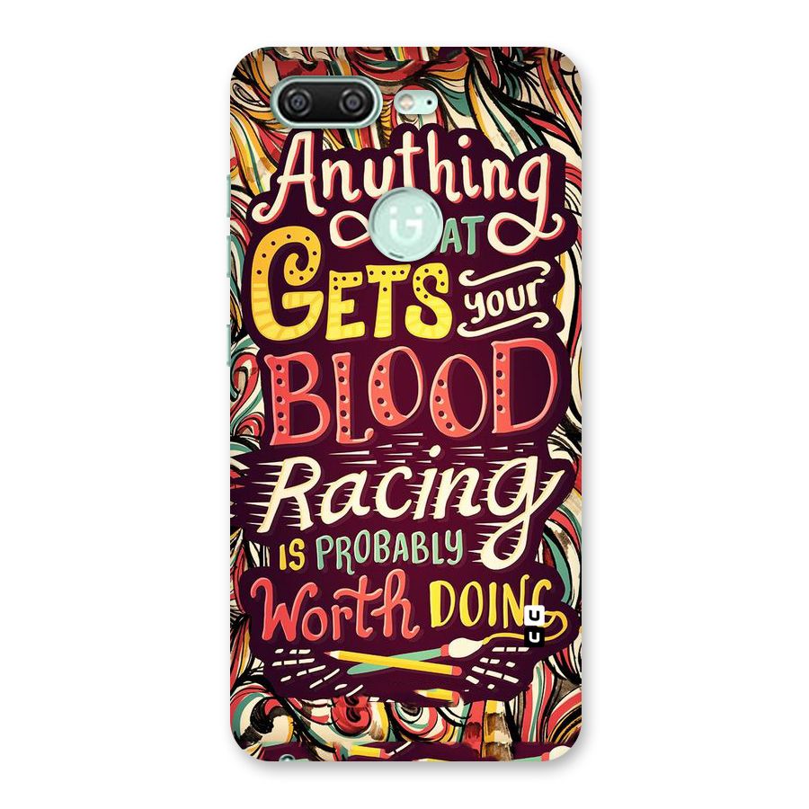 Blood Racing Back Case for Gionee S10