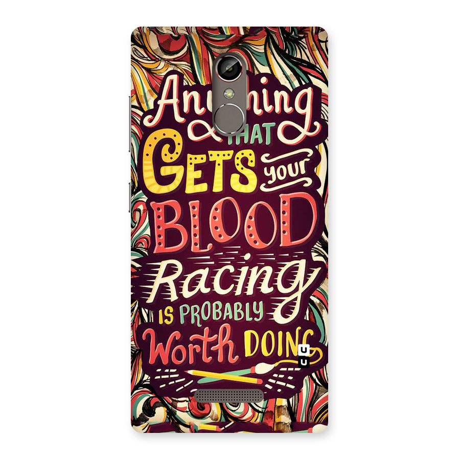 Blood Racing Back Case for Gionee S6s