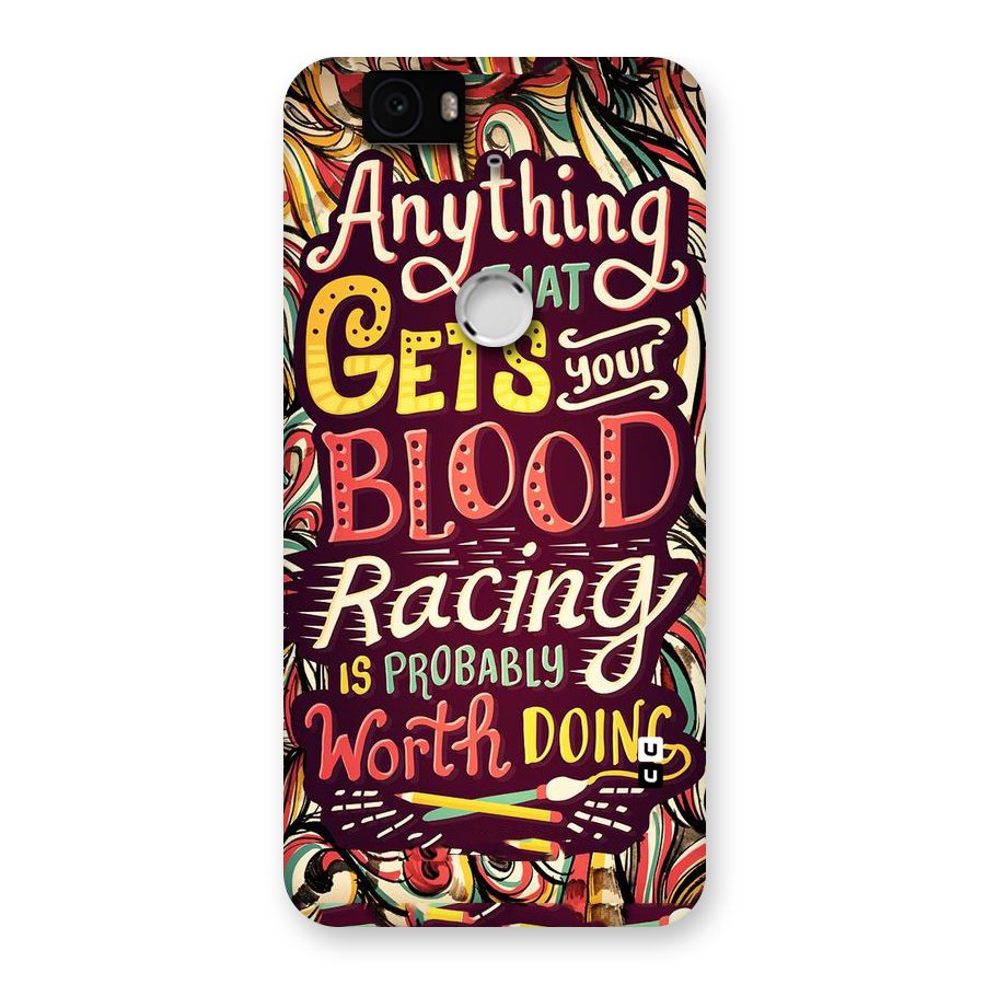 Blood Racing Back Case for Google Nexus-6P