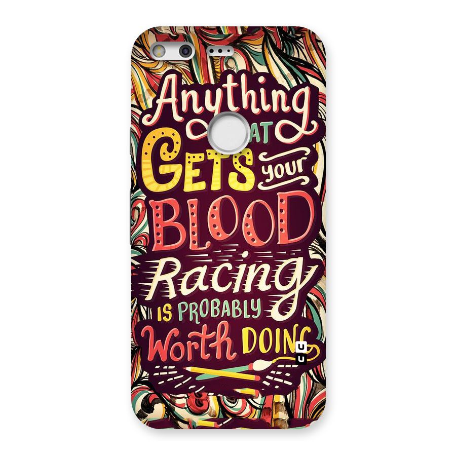 Blood Racing Back Case for Google Pixel