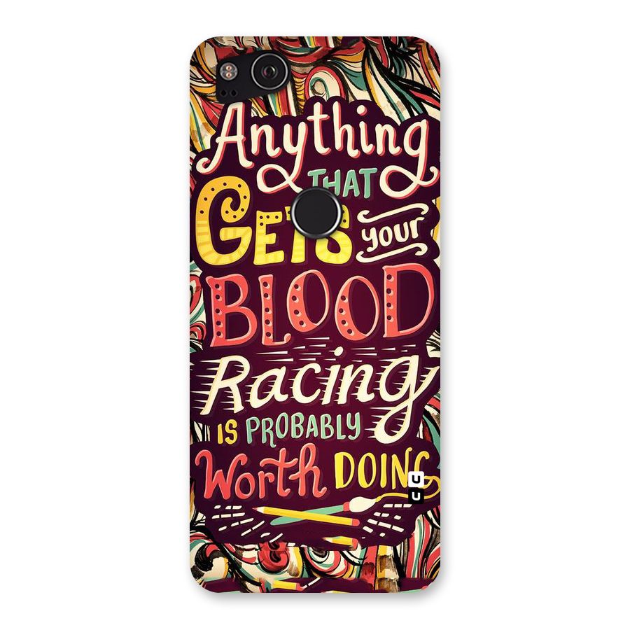 Blood Racing Back Case for Google Pixel 2