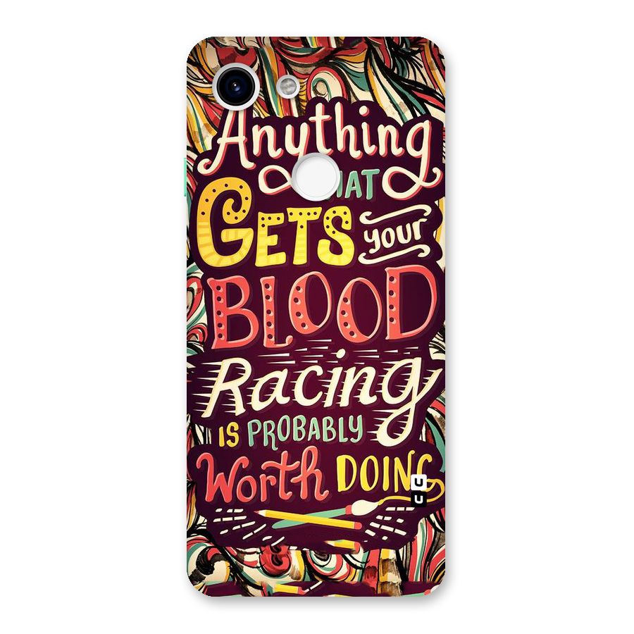Blood Racing Back Case for Google Pixel 3