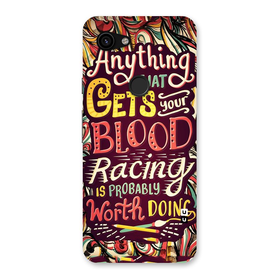 Blood Racing Back Case for Google Pixel 3a
