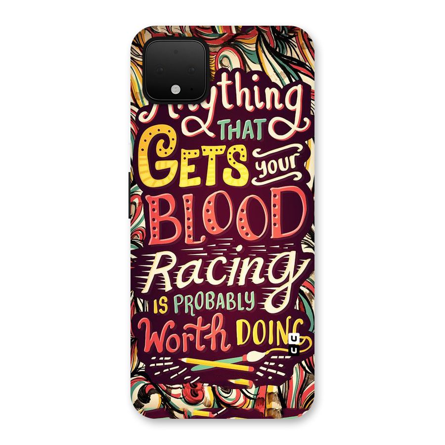 Blood Racing Back Case for Google Pixel 4 XL