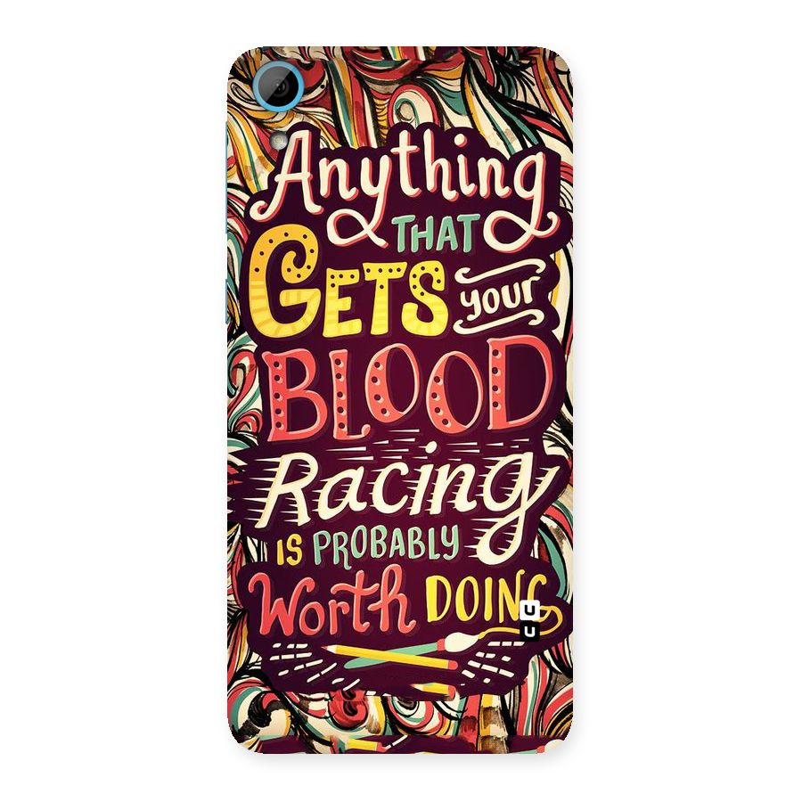 Blood Racing Back Case for HTC Desire 826