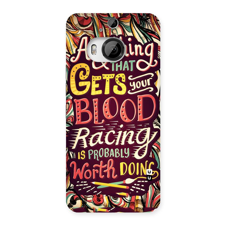 Blood Racing Back Case for HTC One M9 Plus