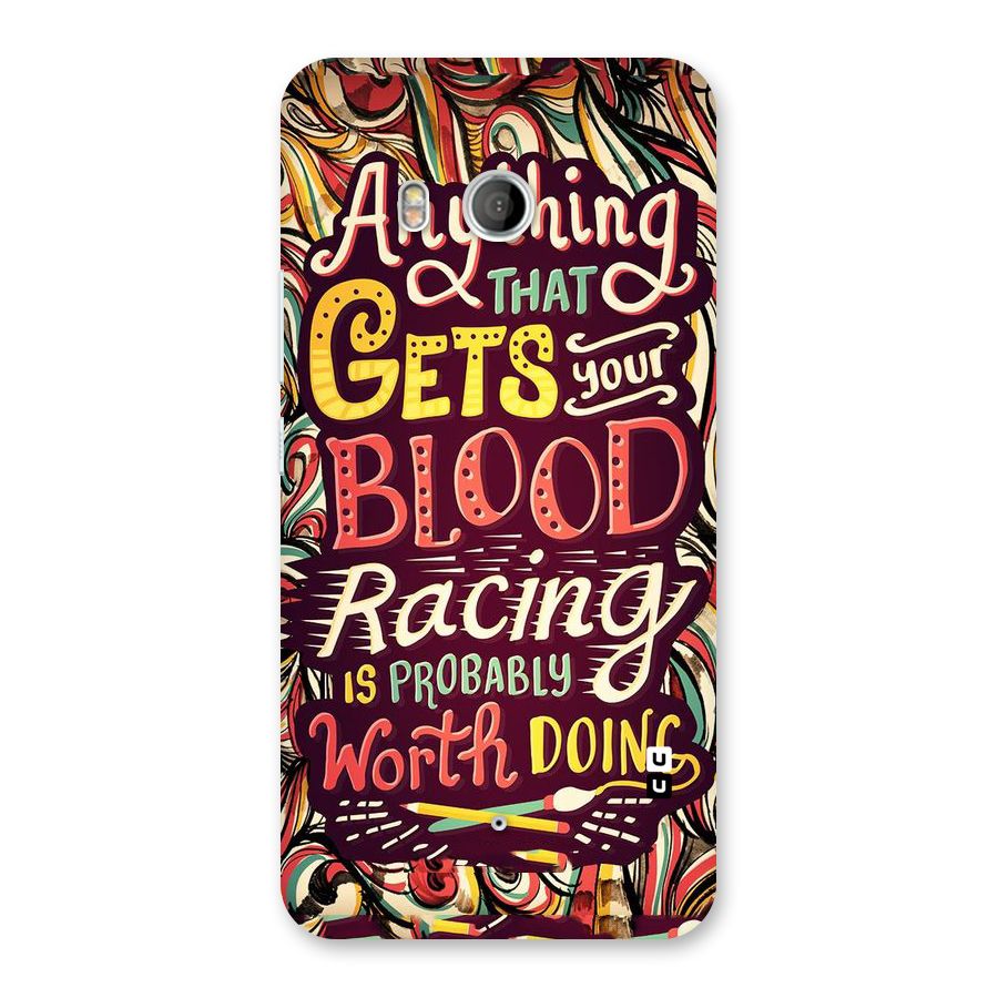 Blood Racing Back Case for HTC U11