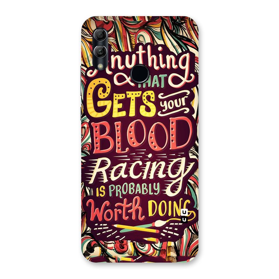 Blood Racing Back Case for Honor 10 Lite