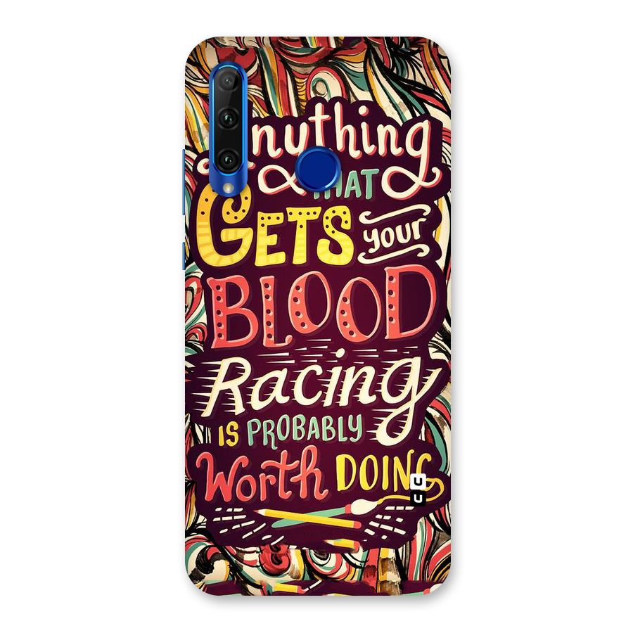 Blood Racing Back Case for Honor 20i