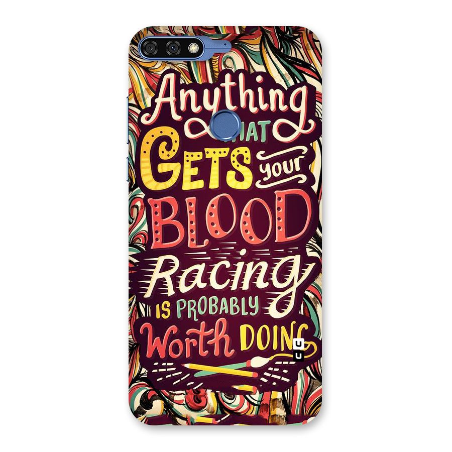Blood Racing Back Case for Honor 7C