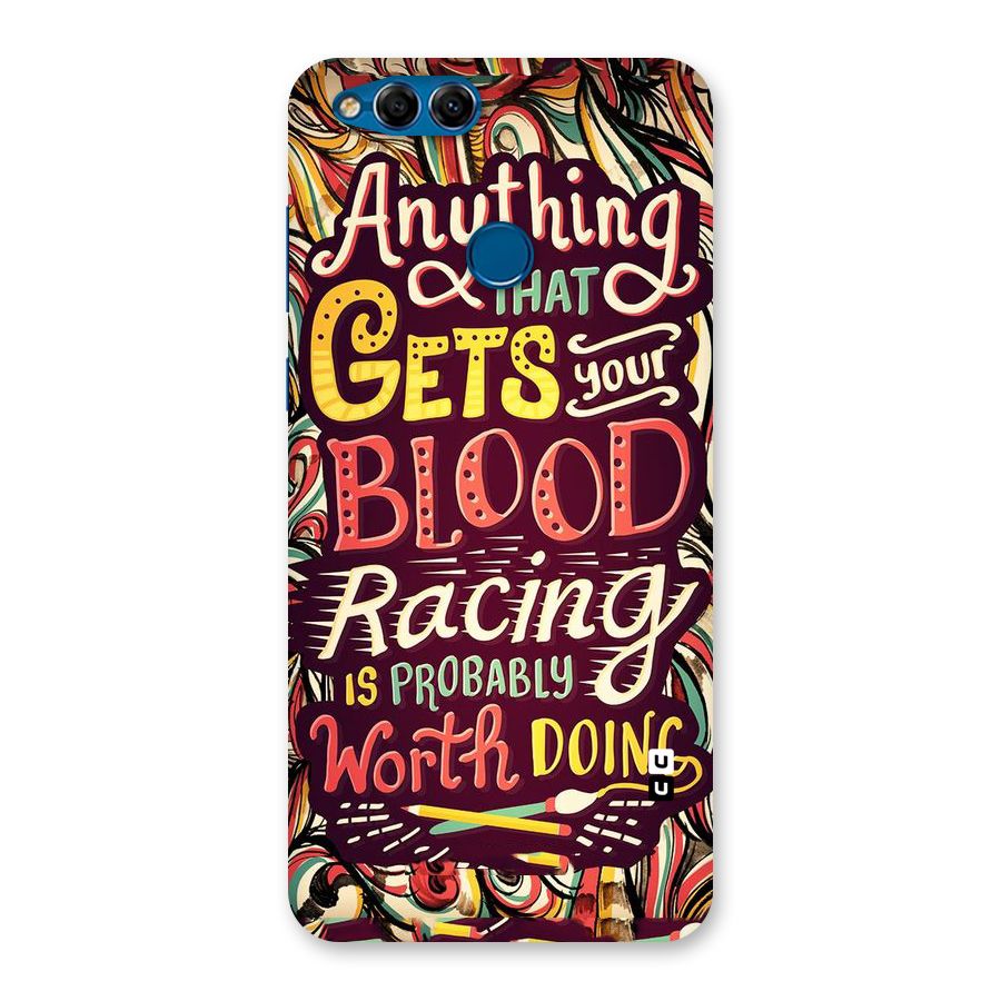 Blood Racing Back Case for Honor 7X