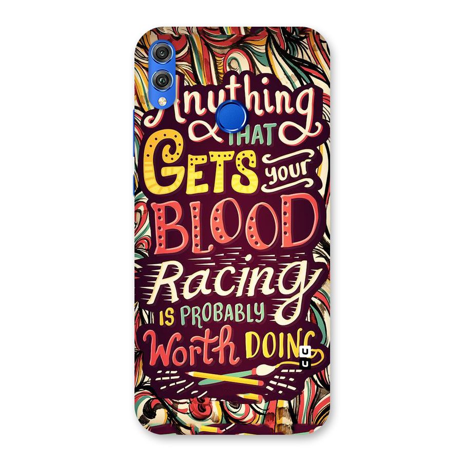 Blood Racing Back Case for Honor 8X