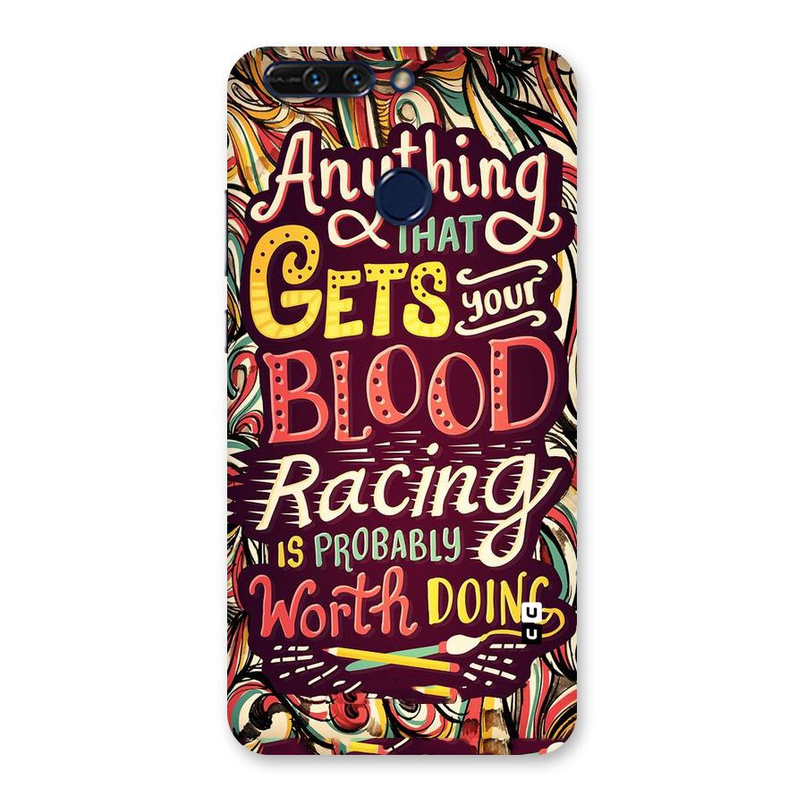 Blood Racing Back Case for Honor 8 Pro