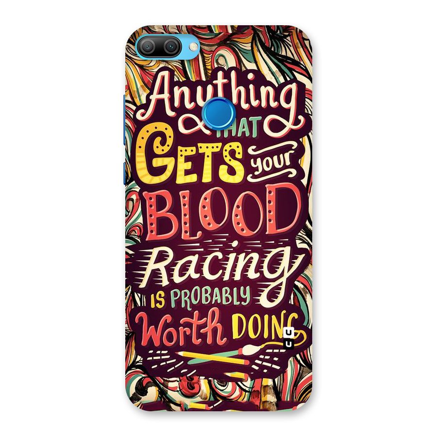 Blood Racing Back Case for Honor 9N