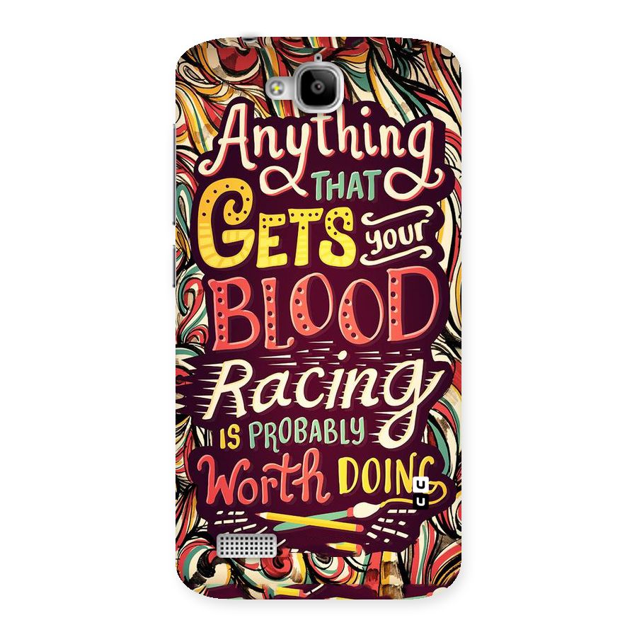 Blood Racing Back Case for Honor Holly