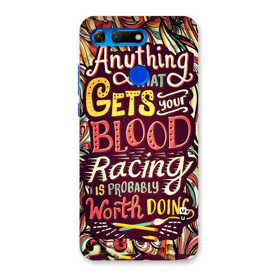 Blood Racing Back Case for Honor View 20