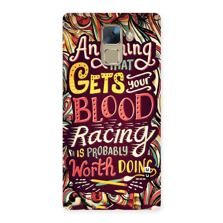 Blood Racing Back Case for Huawei Honor 7