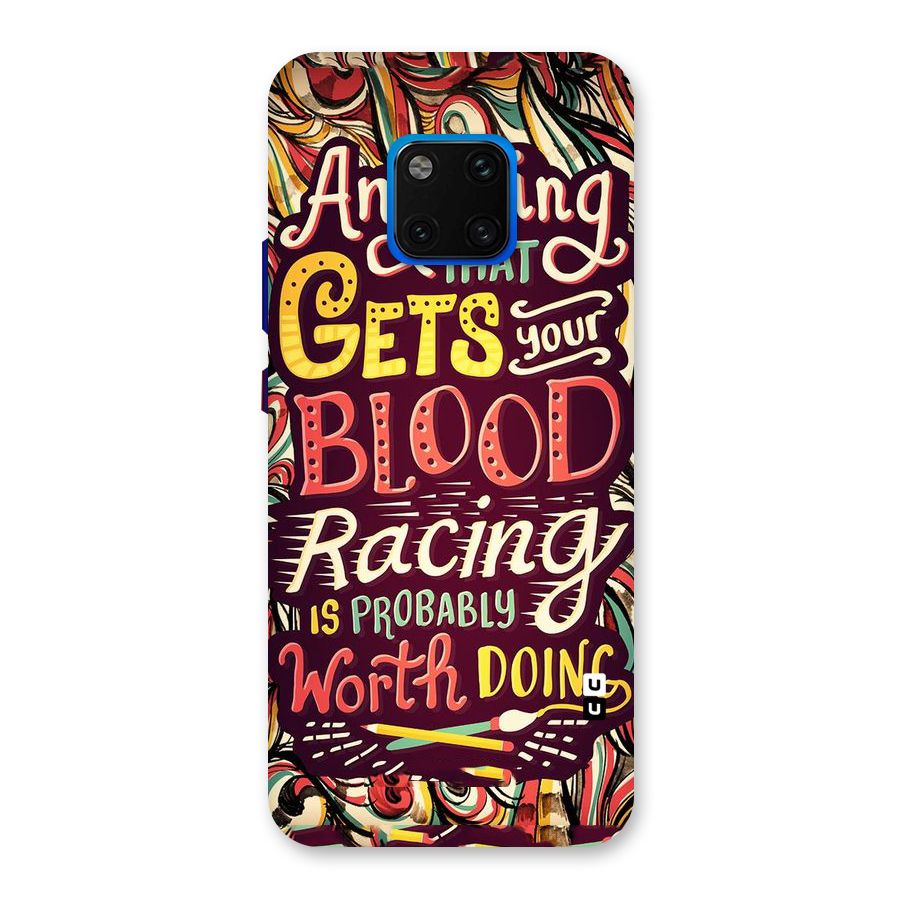 Blood Racing Back Case for Huawei Mate 20 Pro