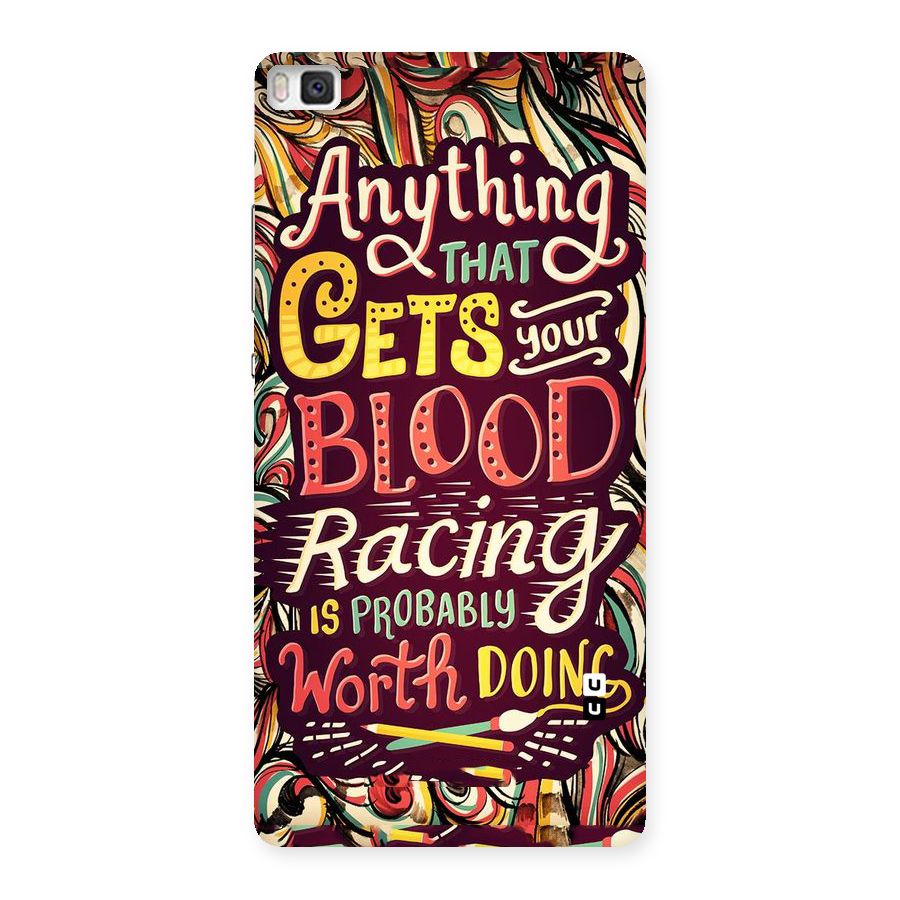 Blood Racing Back Case for Huawei P8