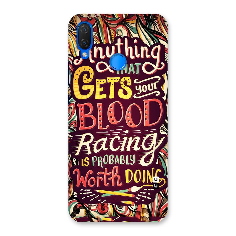 Blood Racing Back Case for Huawei P Smart+