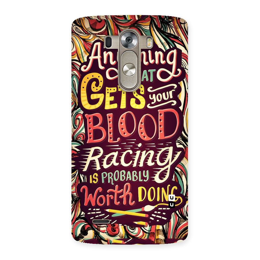 Blood Racing Back Case for LG G3
