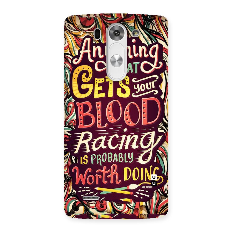 Blood Racing Back Case for LG G3 Beat