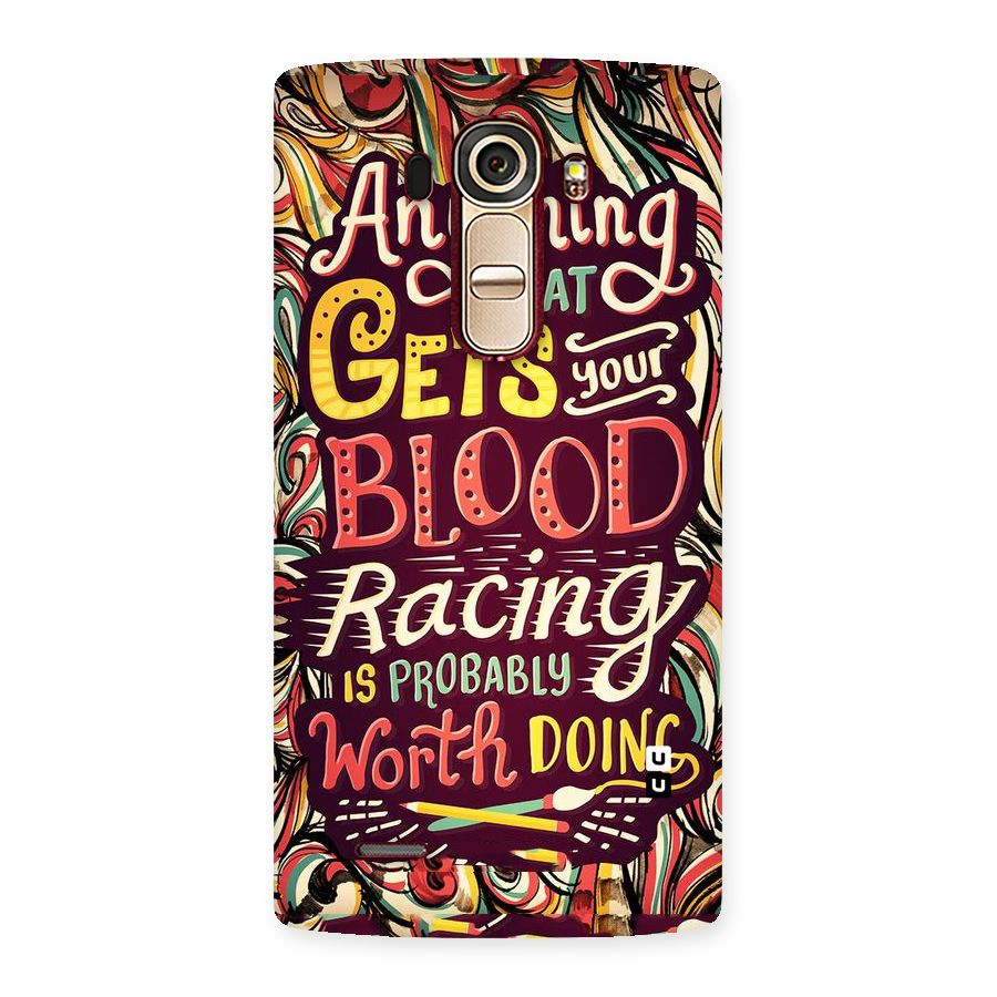 Blood Racing Back Case for LG G4