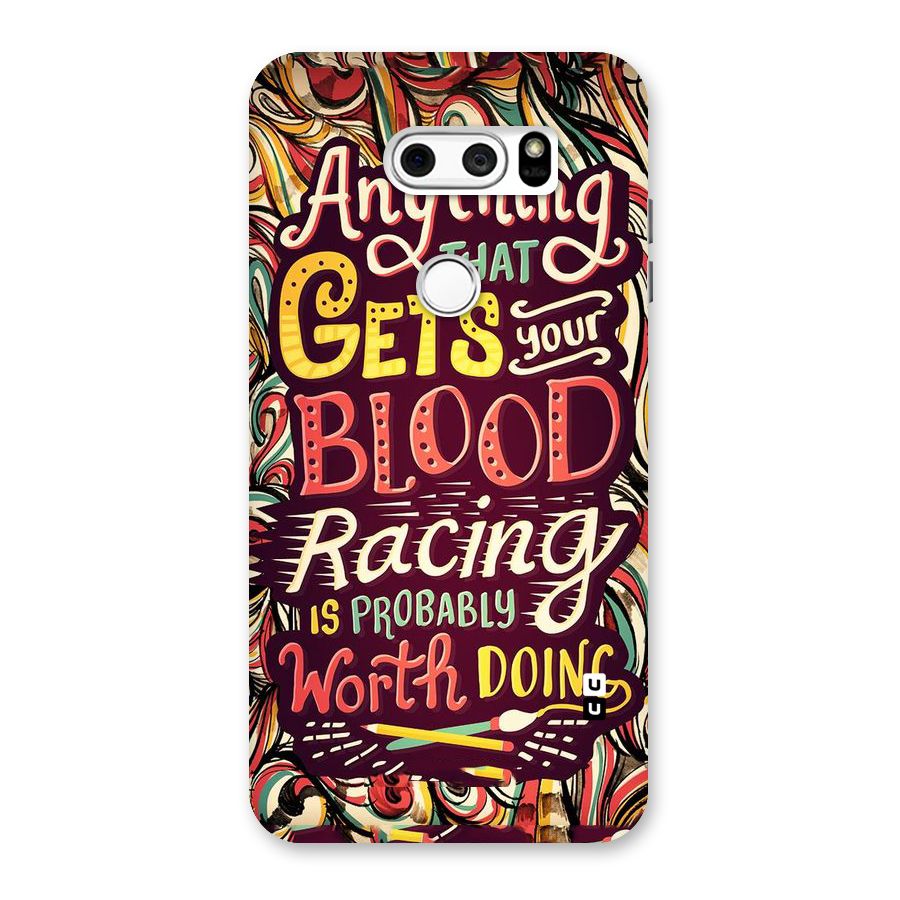 Blood Racing Back Case for LG V30