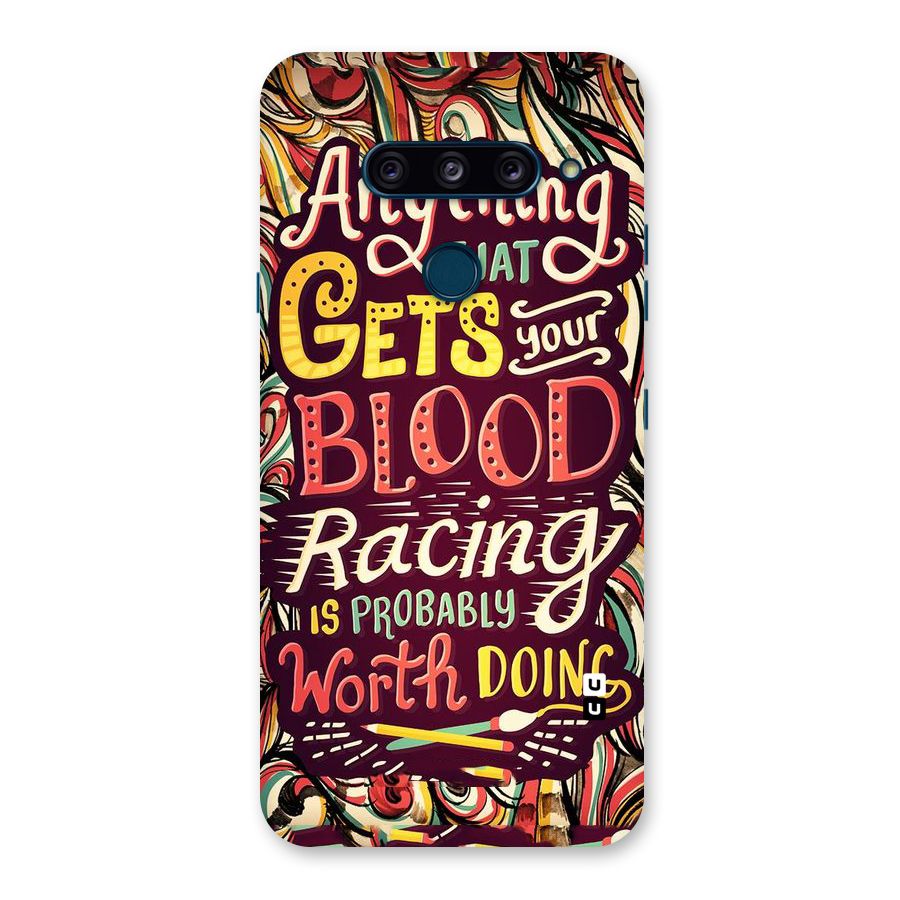 Blood Racing Back Case for LG  V40 ThinQ