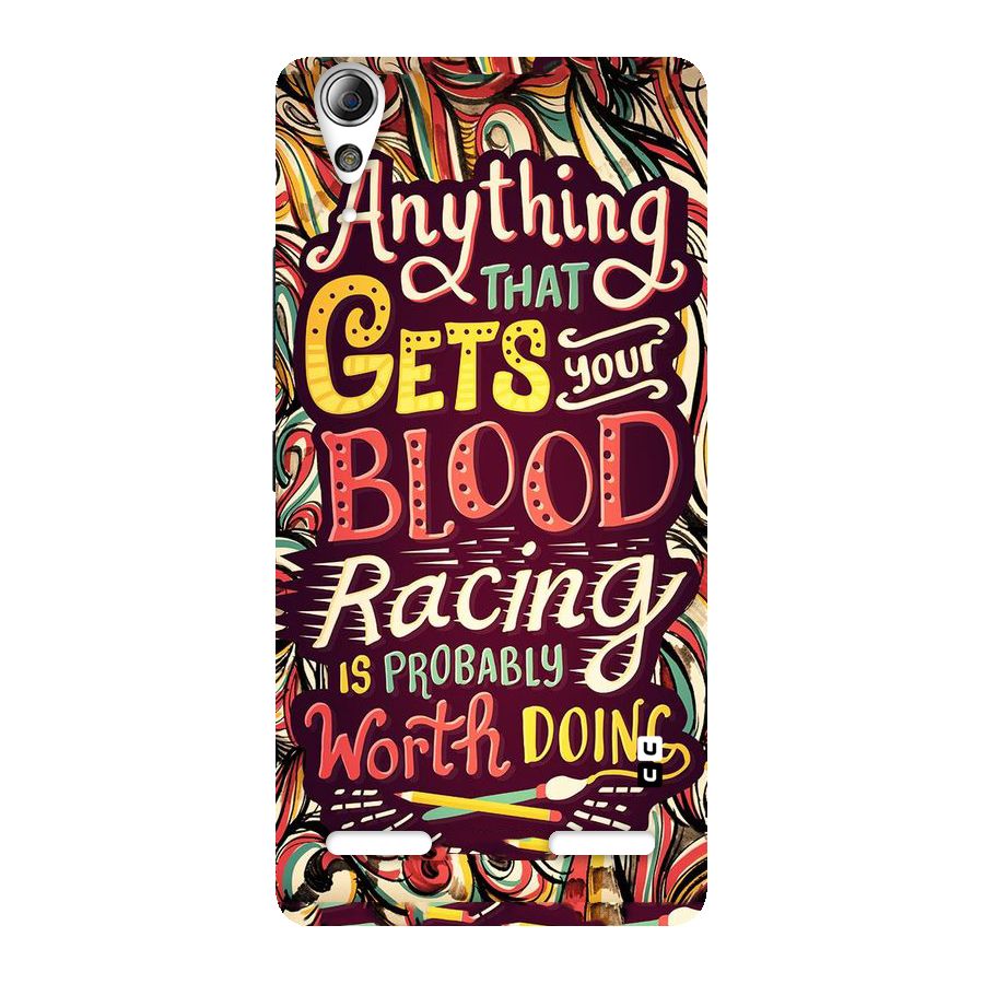 Blood Racing Back Case for Lenovo A6000 Plus