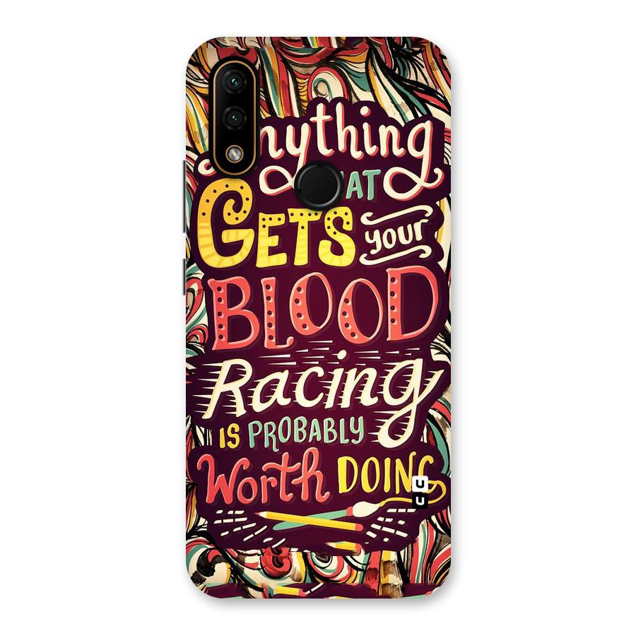 Blood Racing Back Case for Lenovo A6 Note