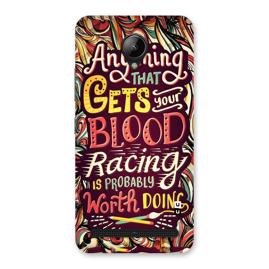 Blood Racing Back Case for Lenovo C2