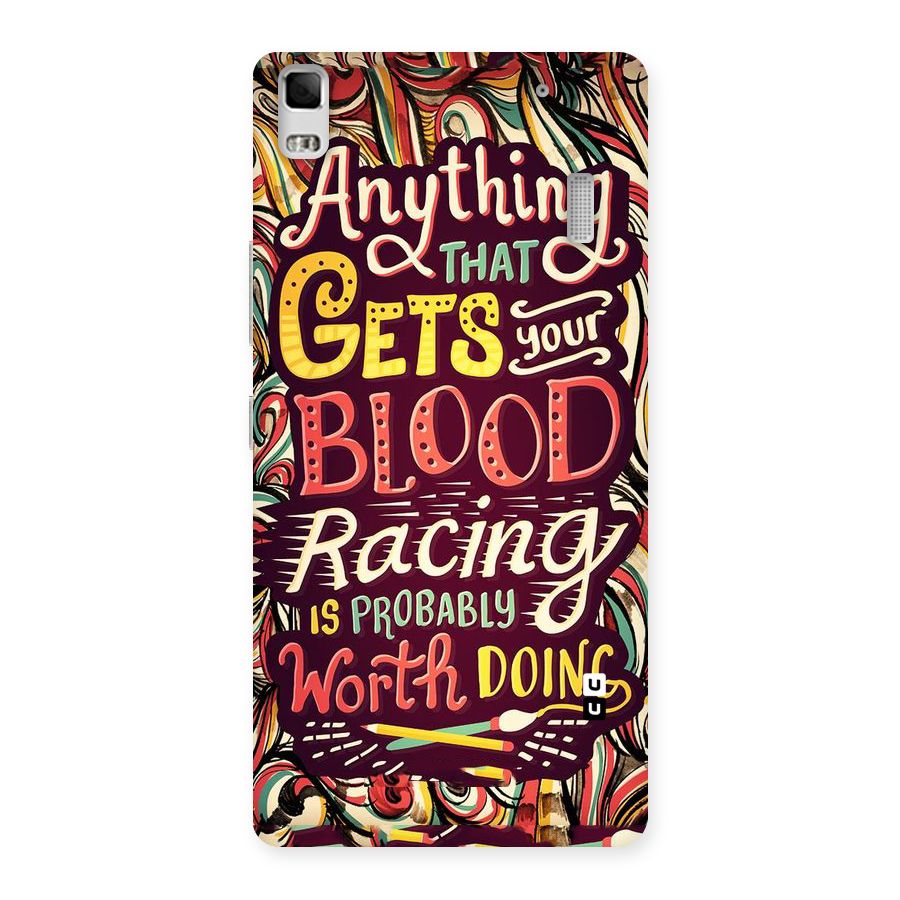 Blood Racing Back Case for Lenovo K3 Note