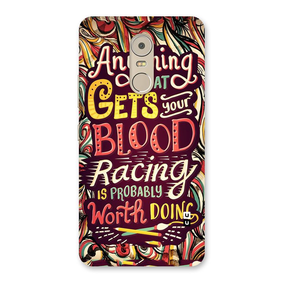 Blood Racing Back Case for Lenovo K6 Note